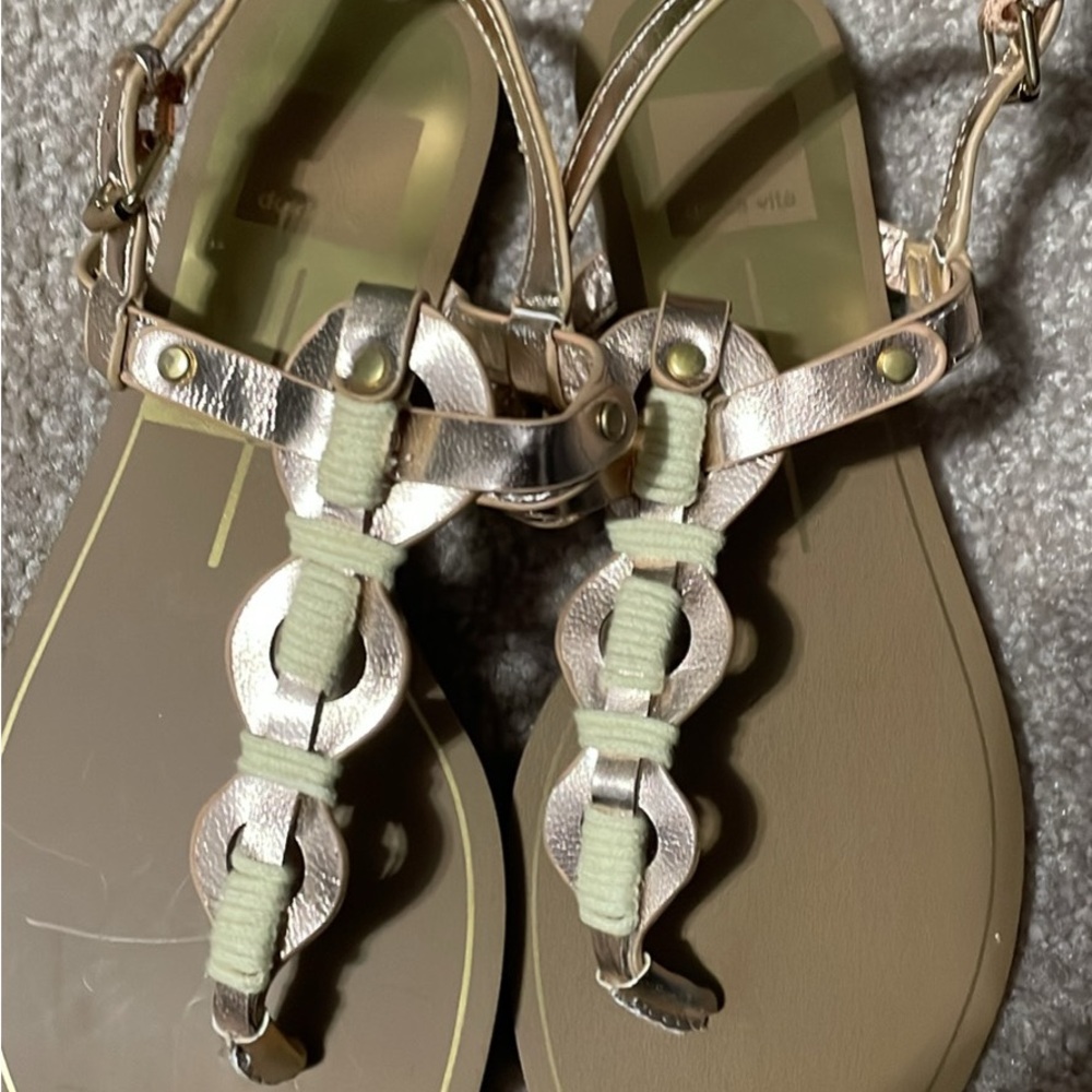 Girls Metallic Sandals